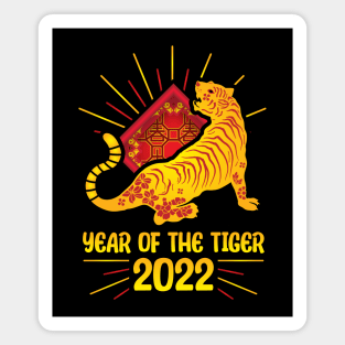 Good Luck Zodiac Happy Chinese New Year of the Tiger 2022 Magnet